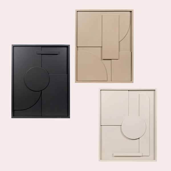 Cuadros en tres colores NORAH Maisons du Monde