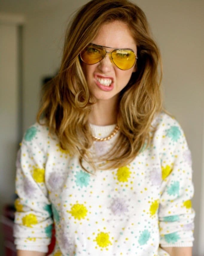 Chiara Ferragni con un look llamativo