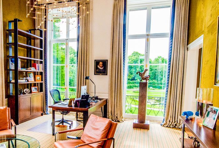 Una de las habitaciones del ala privada del Palacio Huis Ten Bosch