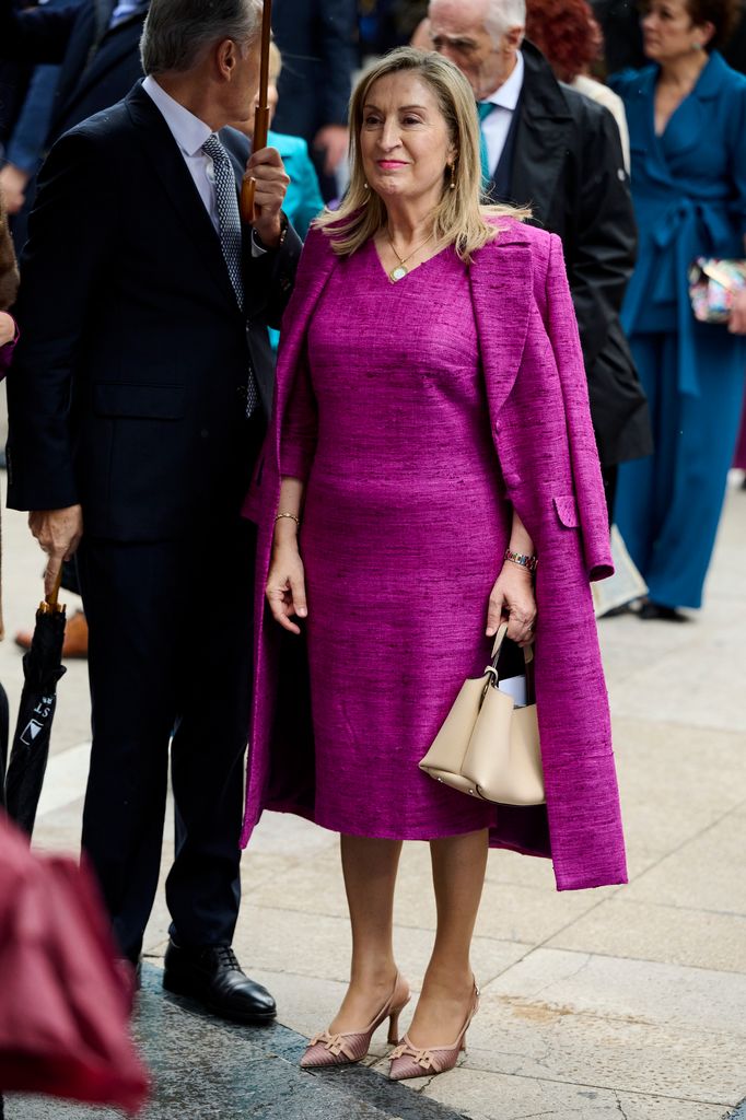 Ana Pastor llegando a los premios Princesa de Asturias 2024