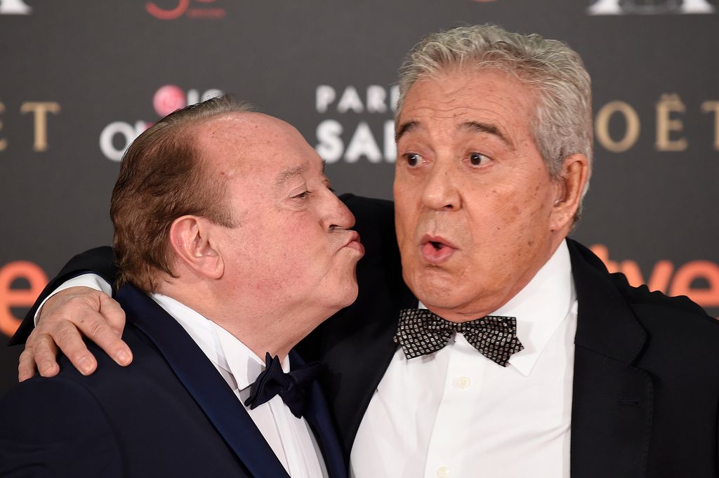 Fernando Esteso y Andrés Pajares en los Premios Goya 2016