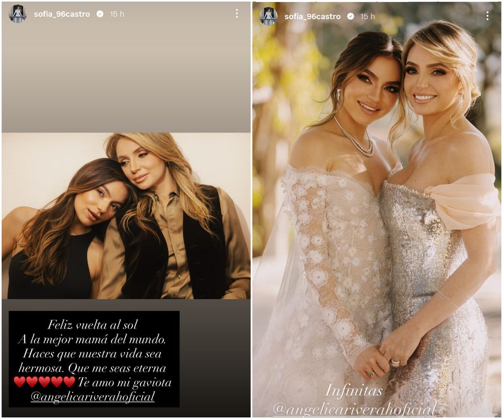 Sofía Castro compartió lindas fotos junto a su mamá y le dedicó un especial mensaje.