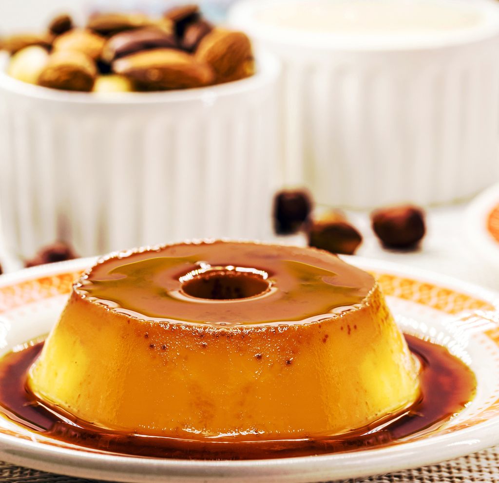 Flan de castaña.