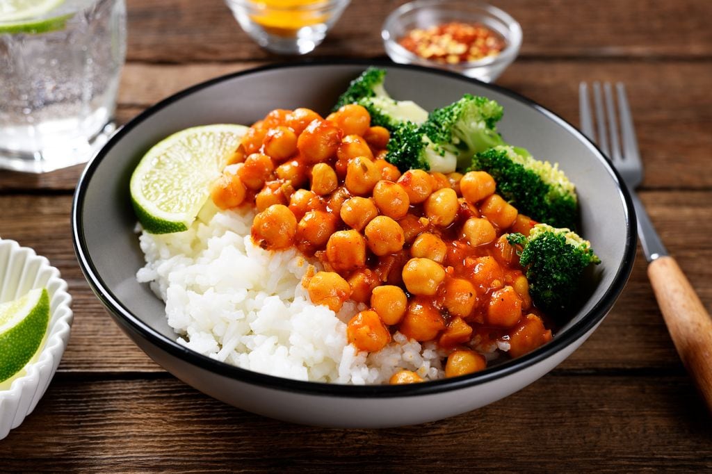 Curry de garbanzos y brócoli ultracongelado