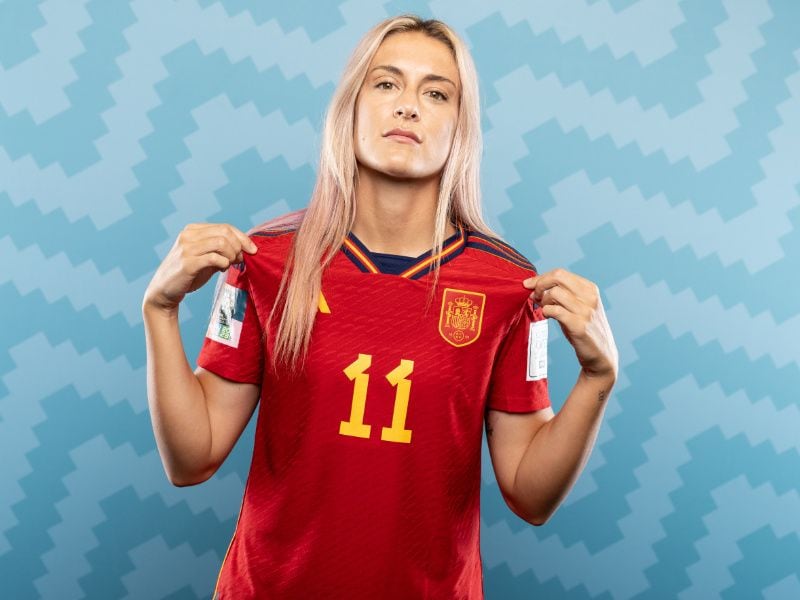 Alexia Putellas con la selección española de fútbol femenino