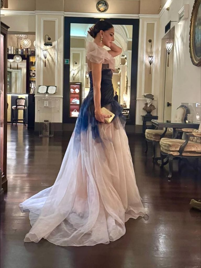 Adriana Abascal deslumbró con la elección de su vestido