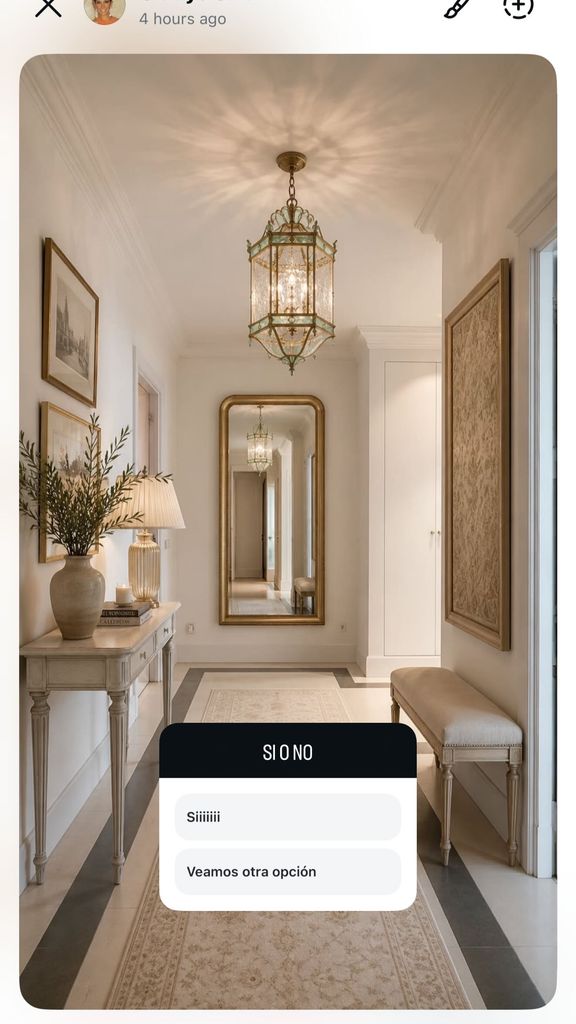 Ale continuó escuchando las propuestas de sus seguidores para la decoración de su casa