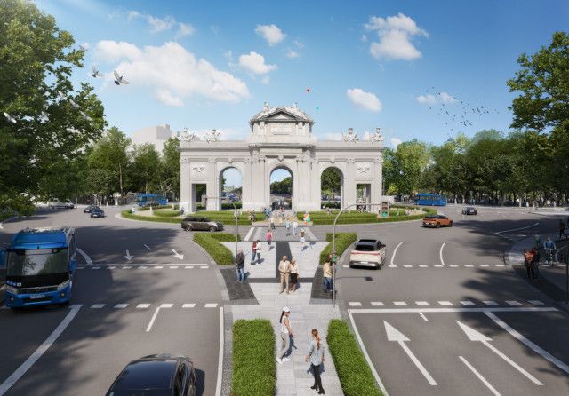La Puerta de Alcalá dejará de ser una rotonda aislada para convertirse en un espacio transitable a pie