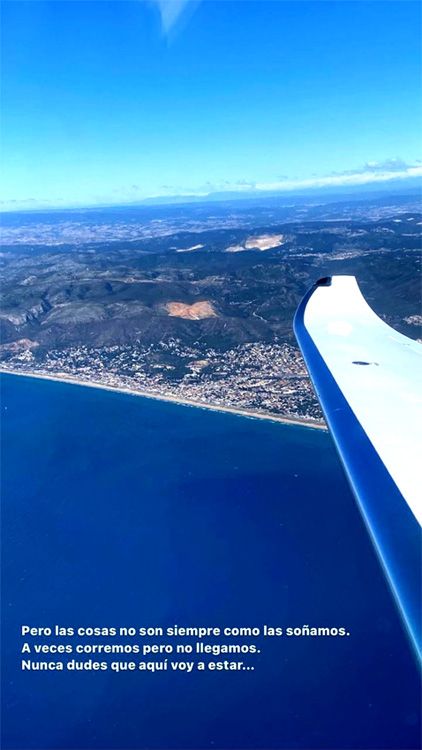 El mensaje de Shakira desde el avión