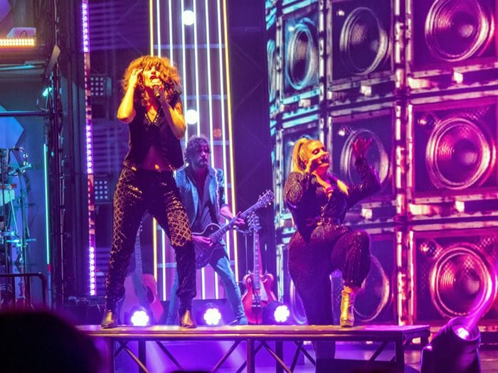 Las cantantes, durante una de sus actuaciones