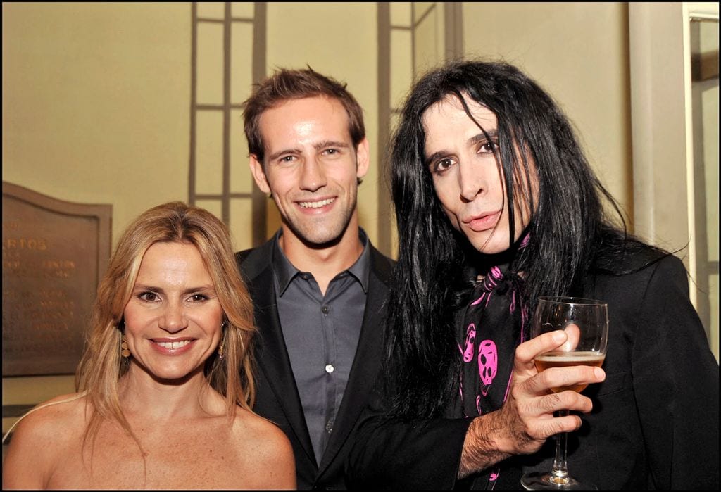 Eugenia Martínez de Irujo, Gonzalo Miró y Mario Vaquerizo en una fiesta en 2008 