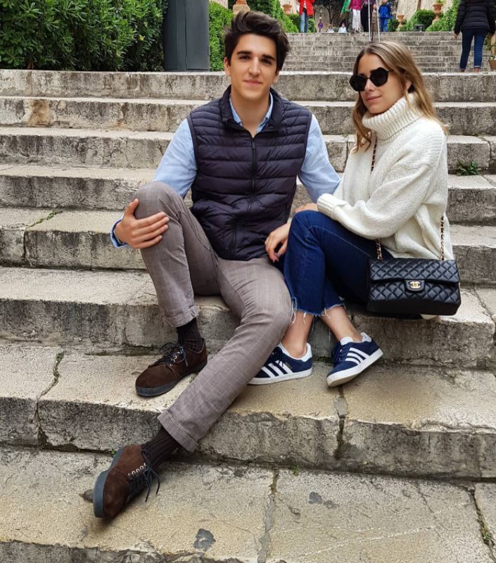 Javier y su prometida Eugenia 