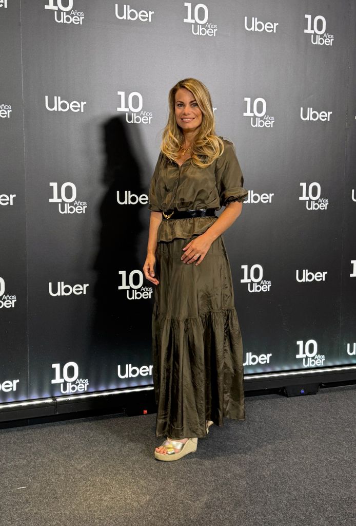 Carla Goyanes en el décimo aniversario de Uber en Madrid