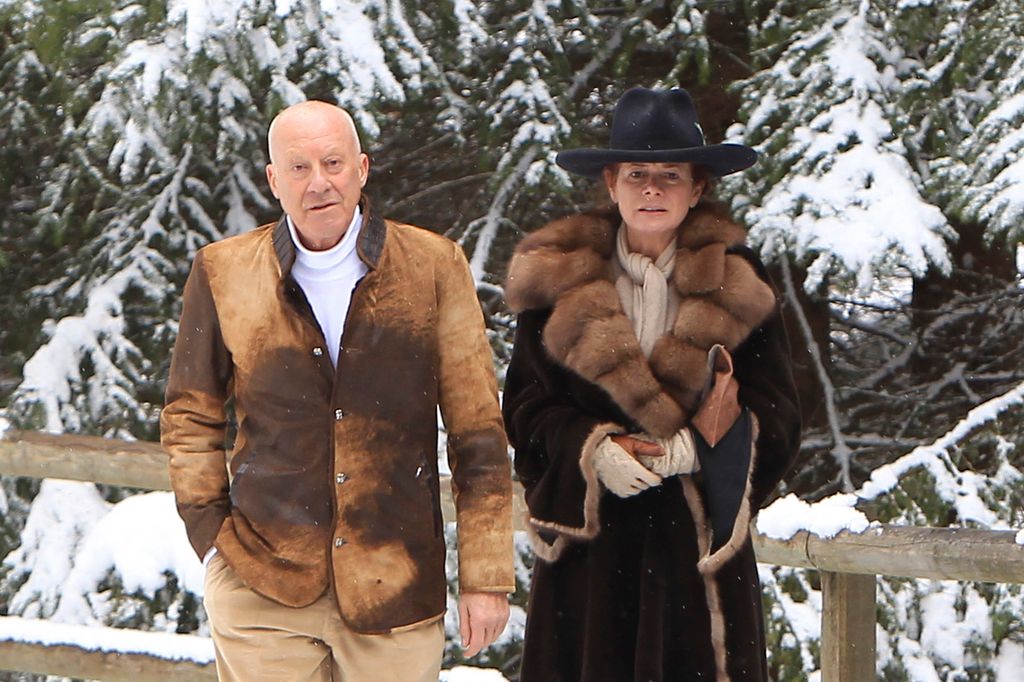 Lord Norman Foster y Lady Elena en St. Moritz, su refugio invernal, donde se encuentra Chesa Futura