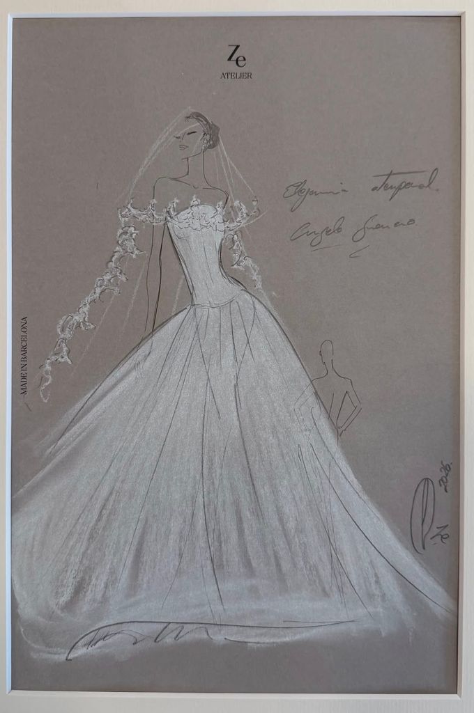 El vestido de novia que Ze García ha diseñado para Ángela Guerrero
