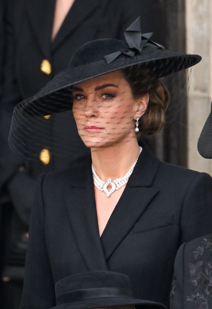 Kate Middleton en el funeral de la reina Isabel II