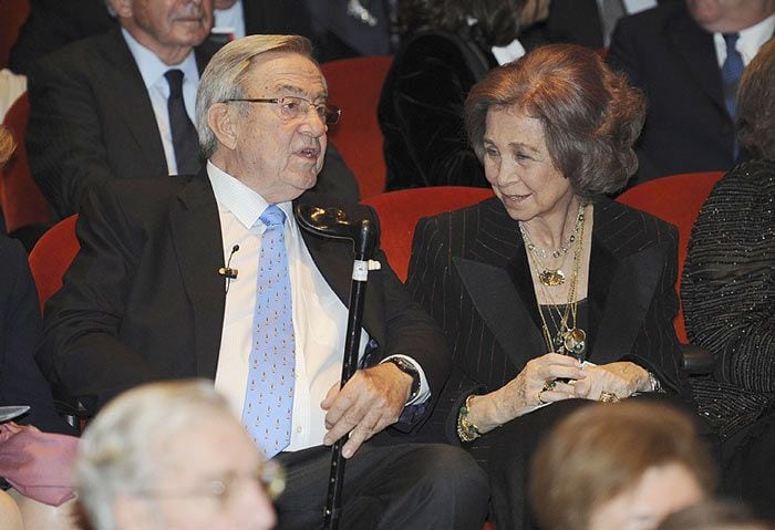 Constantino de Grecia y la reina Sofía
