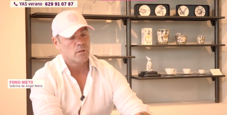 Fonsi Nieto, durante su intervención en 'Y ahora Sonsoles' con motivo del aniversario de la muerte de su tío, Ángel Nieto