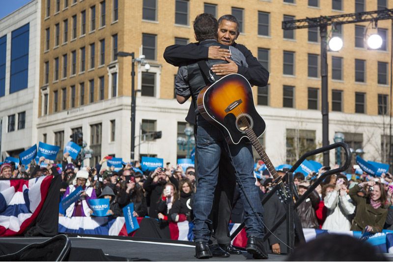 Barack Obama y Bruce Springsteen