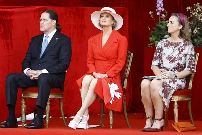 Delphine de Bélgica, de nuevo junto a la familia real en la Fiesta Nacional