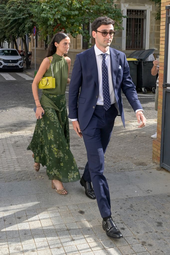 Victoria Federica en la boda de Carmen Laffón y Jaime Palomar en Sevilla, 2026.