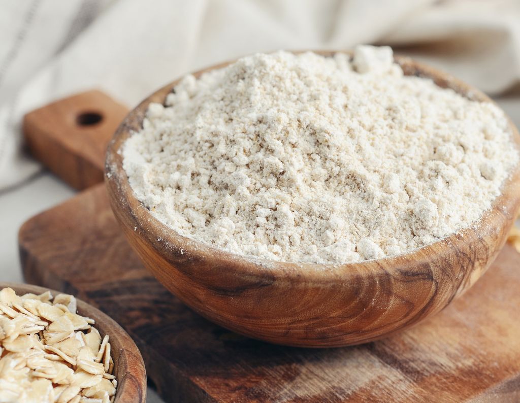 La avena también puede presentarse en forma de harina.
