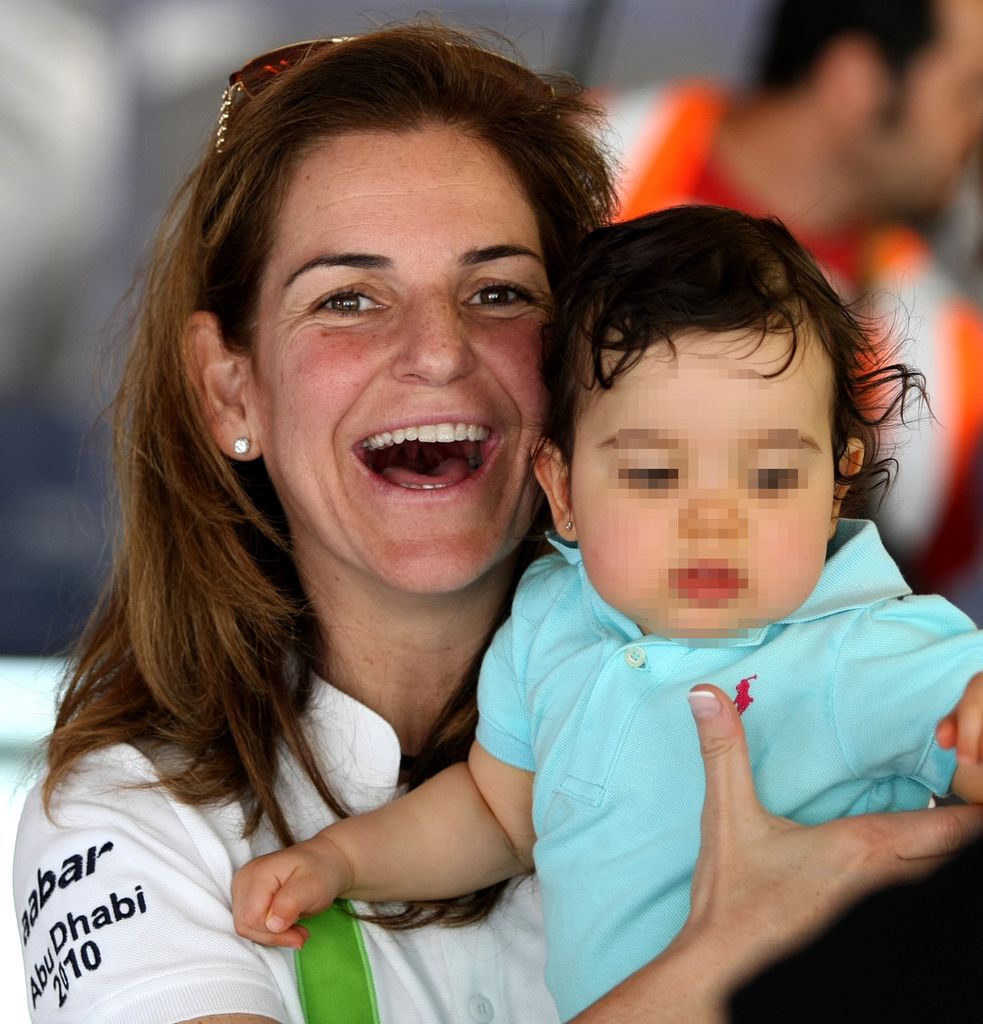 Arantxa con su pequeña en 2010