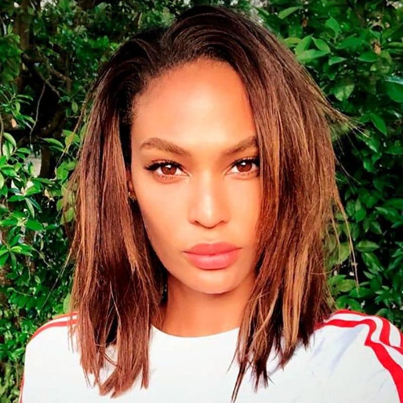 joan smalls balayage hair coloring