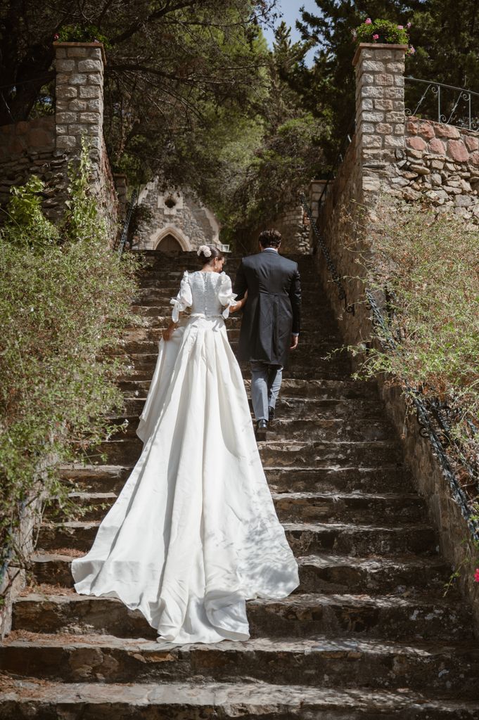 look de novia de su madre