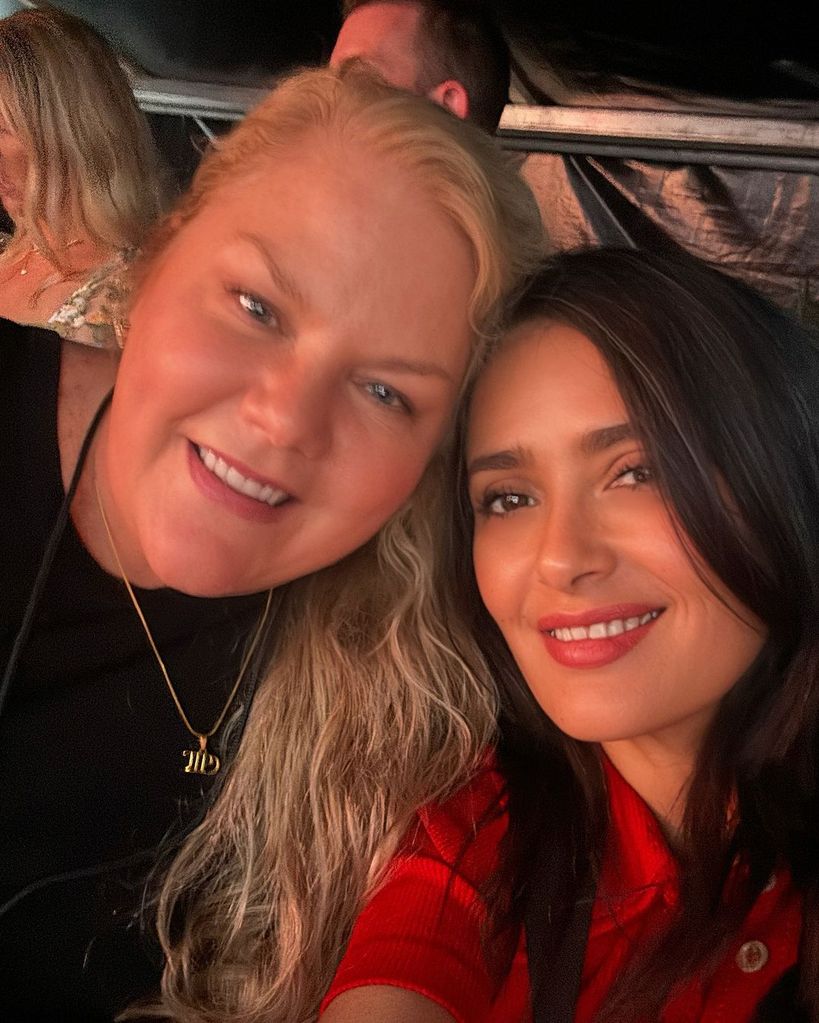 Salma Hayek y Andrea Finlay