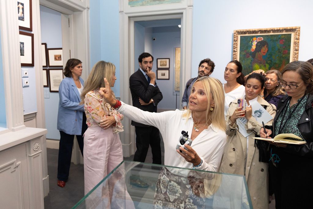 Eugenia Martínez de Irujo, comisaria de la exposición 'Cayetana, Grande de España', presentada este miércoles 30 de septiembre de 2026 en el palacio de Liria de Madrid