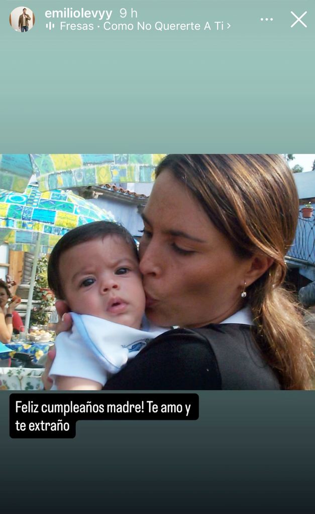 José Emilio Levy recordó a su mamá con esta dulce foto