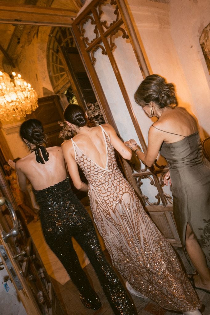 Vestido de novia para fiesta lentejuelas