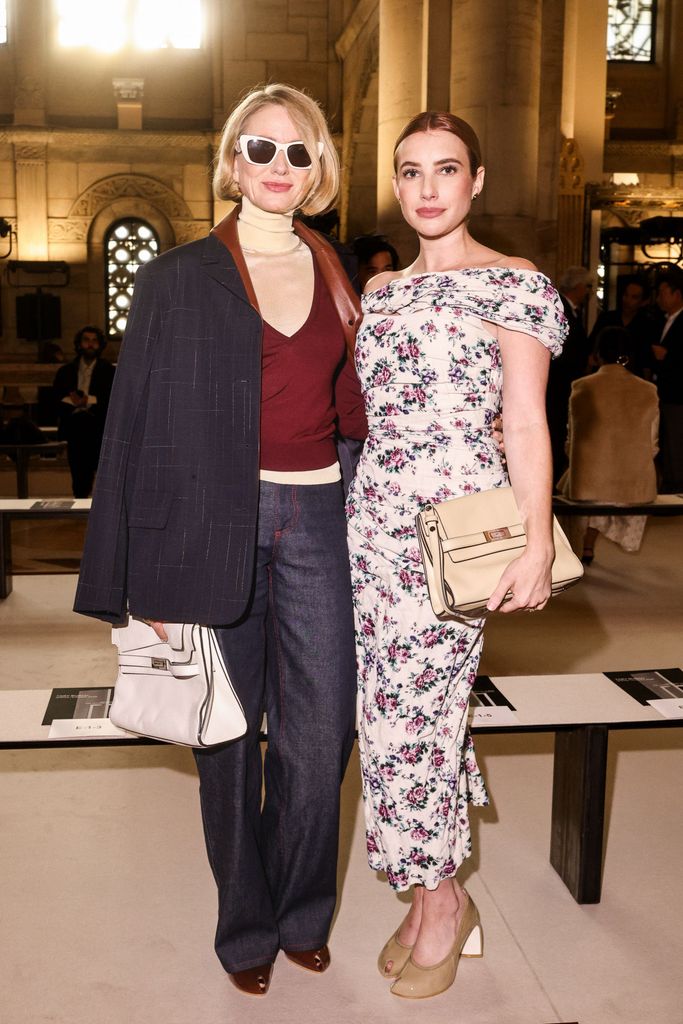 Naomi Watts y Emma Roberts Fashion Week NY 2025