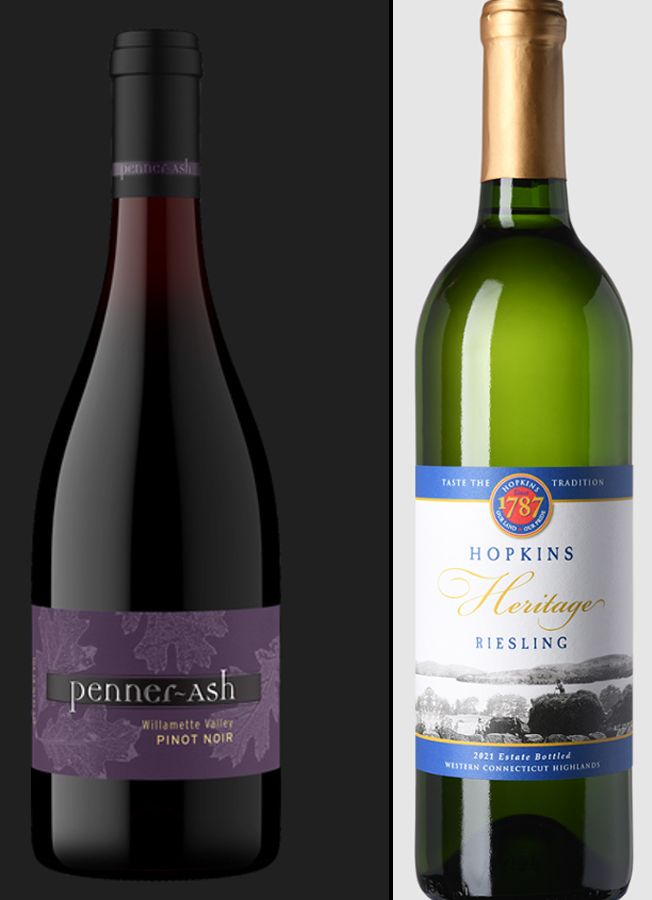 Vinos de bodegas de EEUU, protagonistas entre las referencias con las que se 'regó' el menú. 