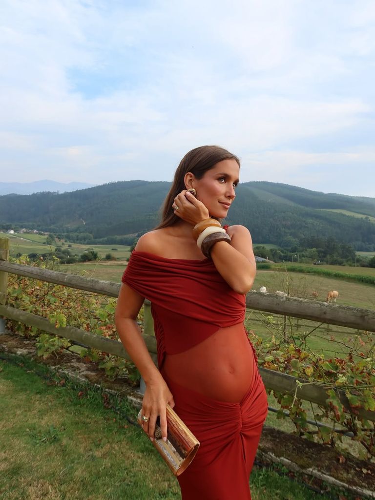 María Pombo en la boda de Alejandra Navarro