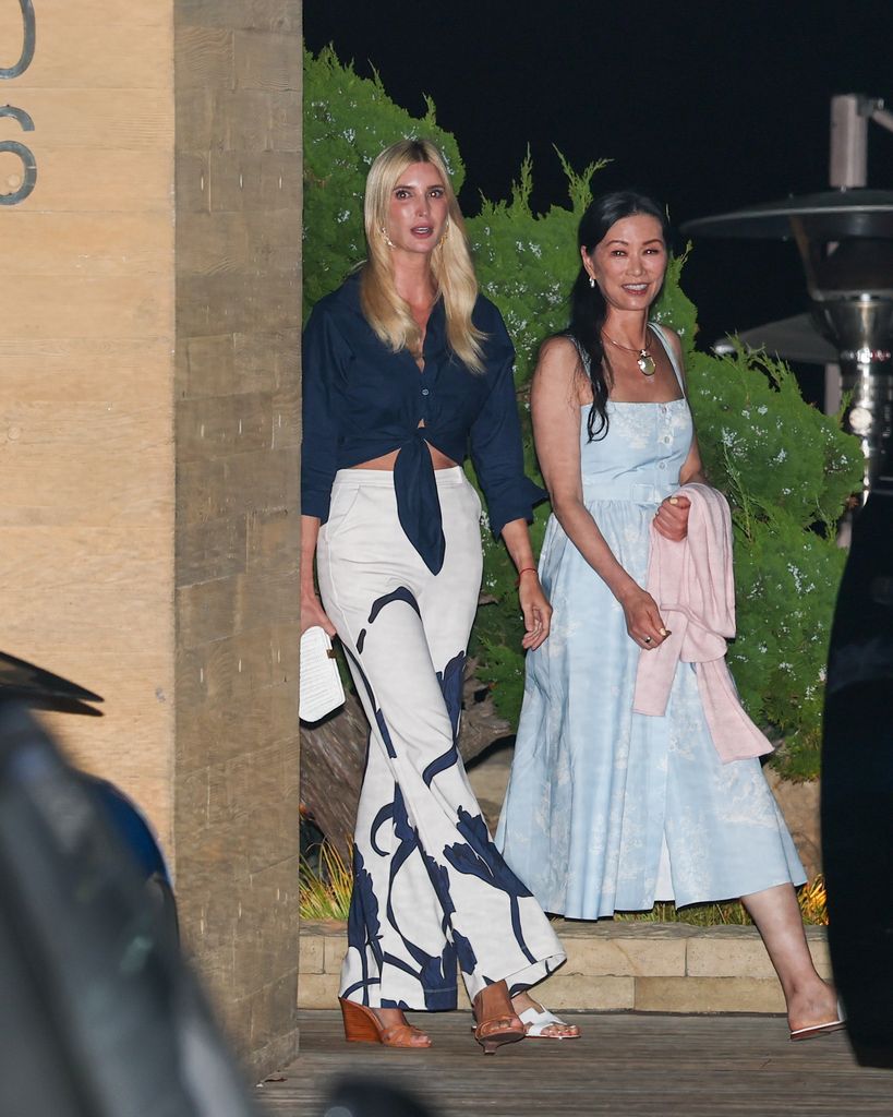 Ivanka Trump con Jared Kushner de cena en Malibú, 2026.