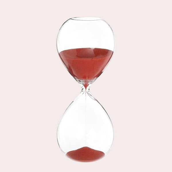 Reloj de Arena de Vidrio Transparente Color Naranja Alex Maisons du Monde