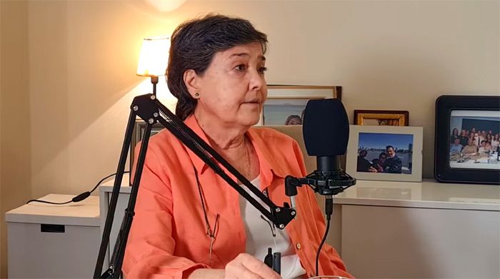 Rita Irasema en su entrevista de 2023