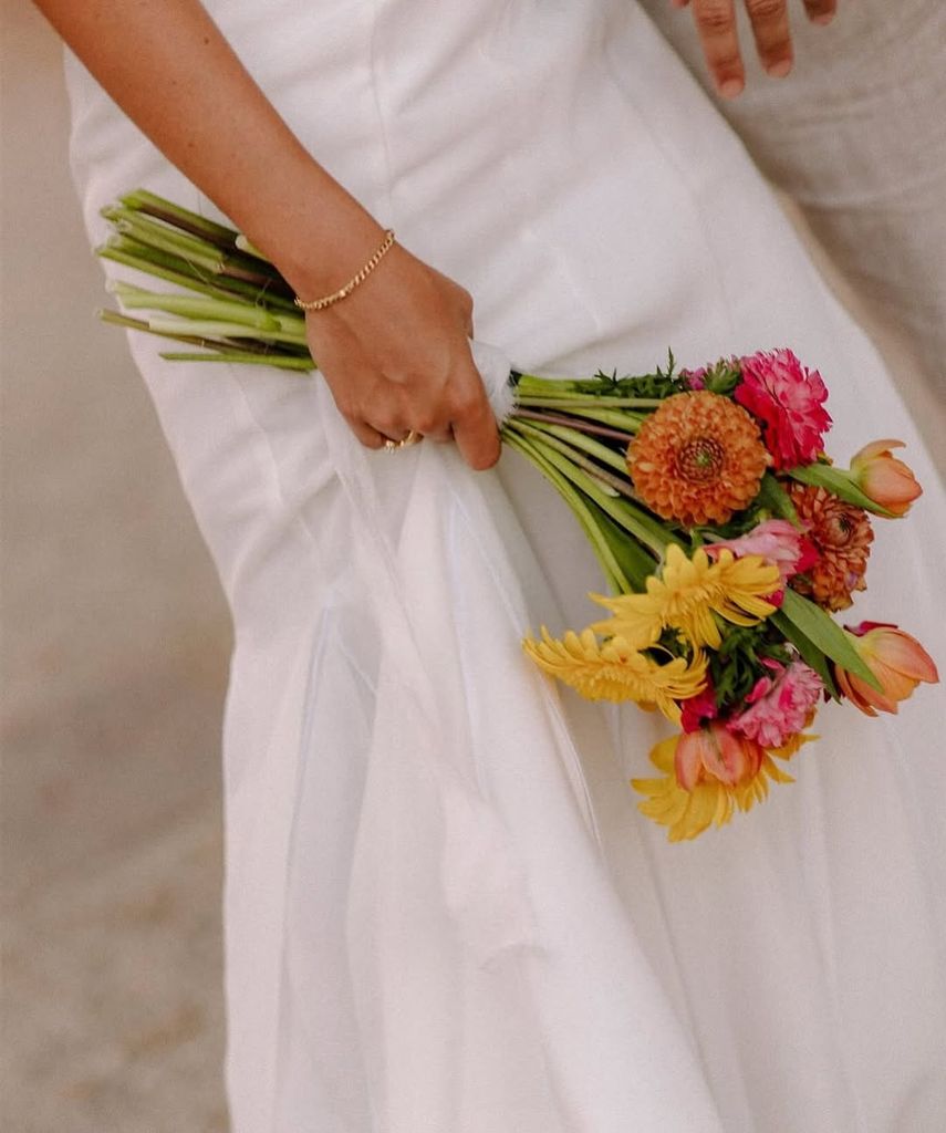 Ramo de novia de colores