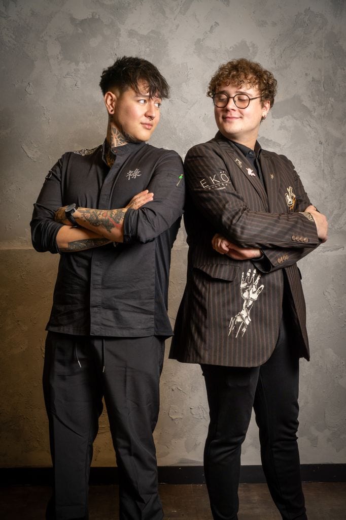 El chef Íñigo Uribe y la sumiller Eden Monoyez, que lideran en Madrid EKÖ Bistro.