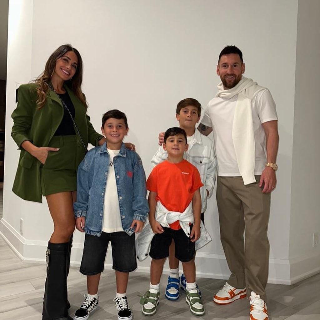 Leo Messi y su familia