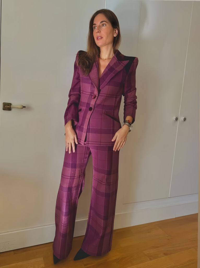 Lourdes Montes en el bautizo de su sobrino Mateo, hijo de Sibi Montes.