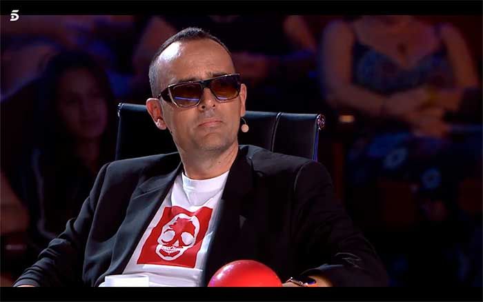 Risto Mejide escuchando la canción de Julia para su hermana Lucía en Got Talent