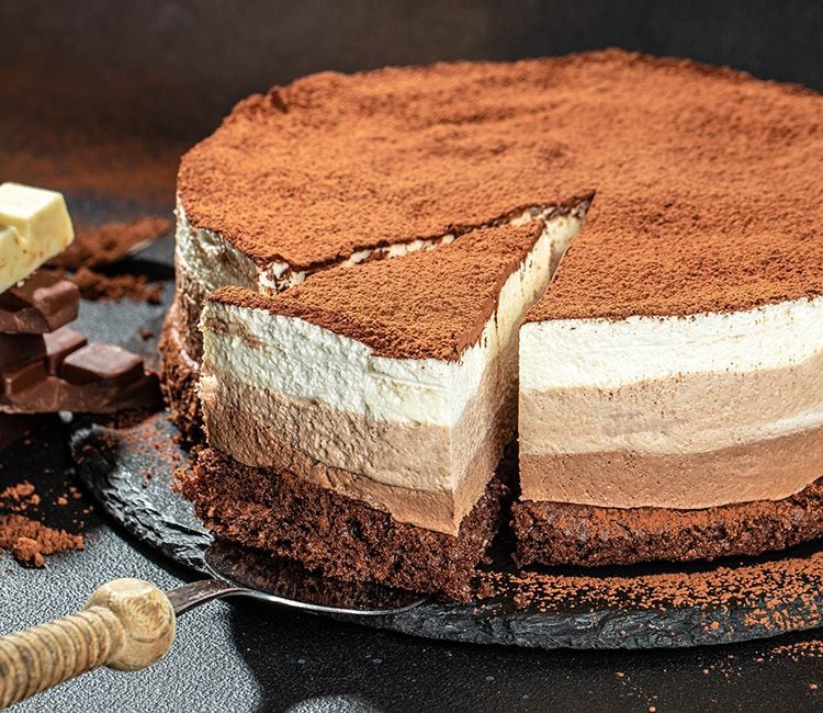 Tarta 3 chocolates
