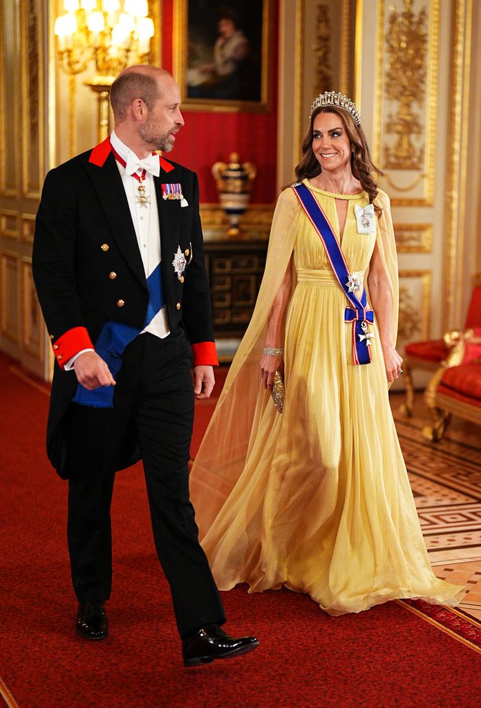 Kate Middleton estrena vestido de gala con guiño a Oriente y reafirma que su tiara favorita es la de Diana de Gales