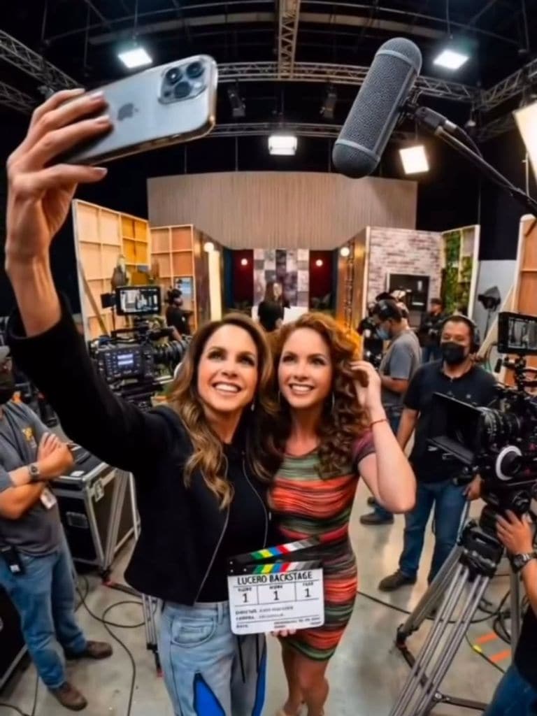 Lucero también posó con 'Helena' de 'Por Ella Soy Eva'