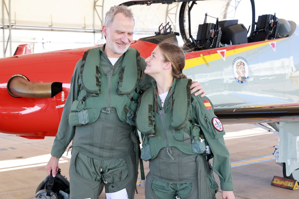 El rey Felipe VI junto a su hija la princesa Leonor en Murcia