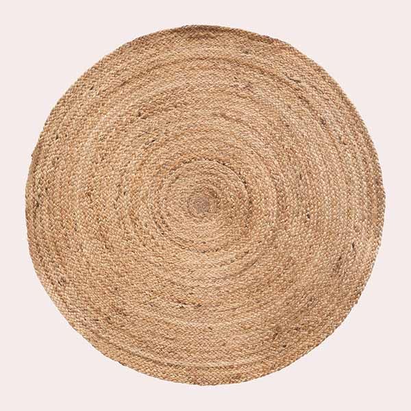 Well Home Alfombra Redonda Yute Natural