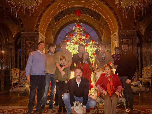 Los Grandes Duques, en Navidad, junto a sus hijos y nietos